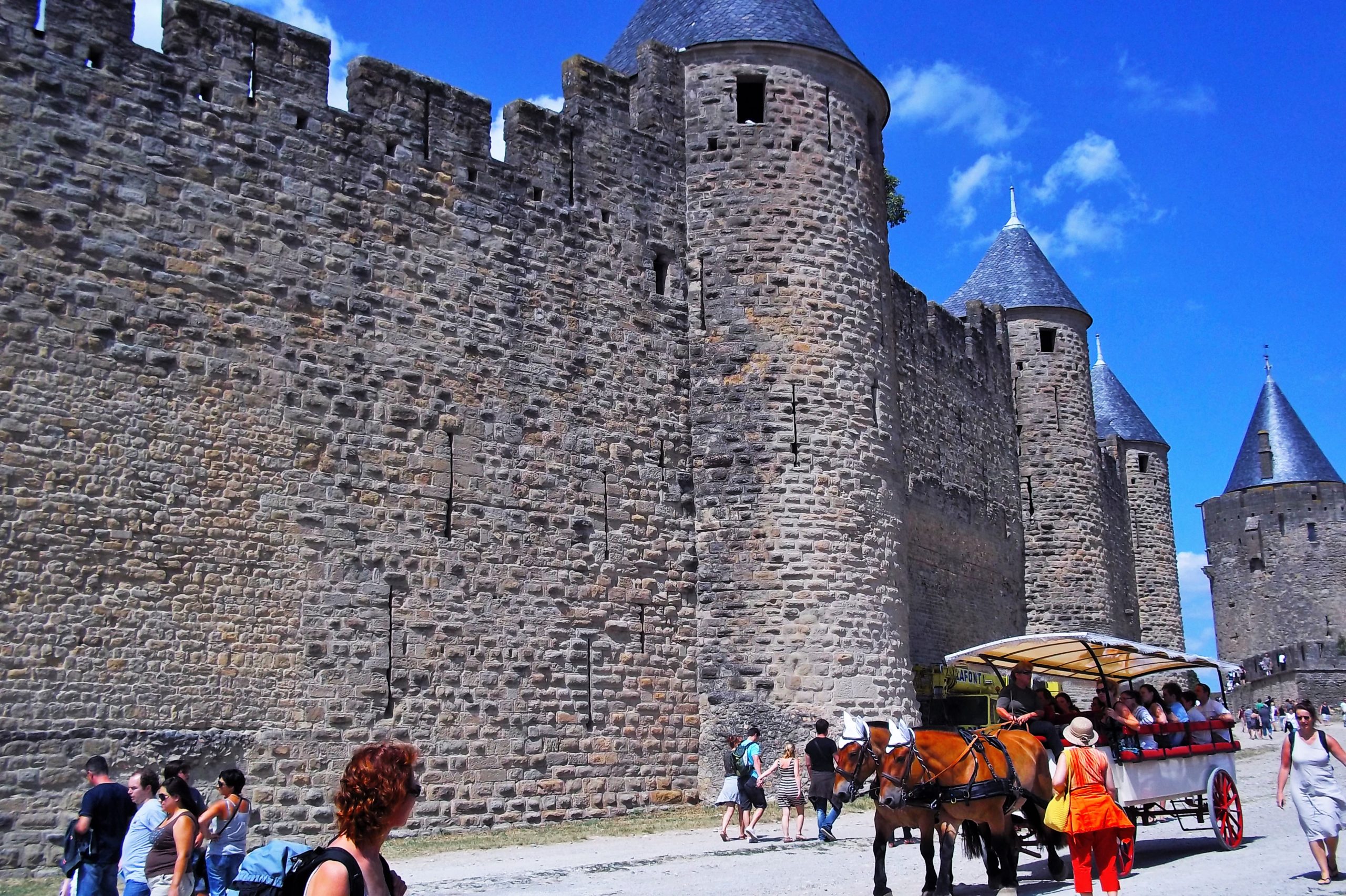 Foto della tappa a Carcassonne, in Francia