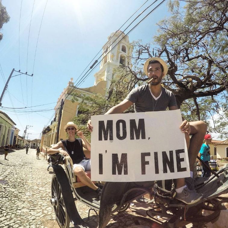 Mom, I’m fine