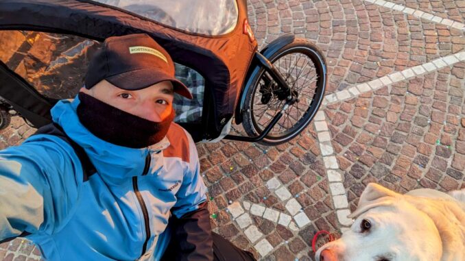 Nicola Inversi, Nordic Dream, viaggio lento, viaggiare con il cane, bicicletta, cicloturismo, cargobike