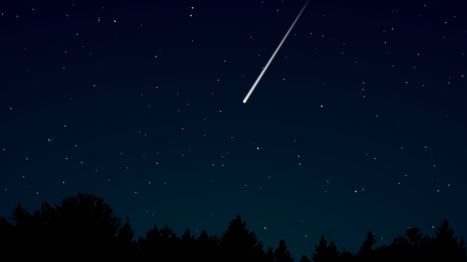 stelle cadenti, meteore, impatto, cielo notturno, stelle, astronomia slow
