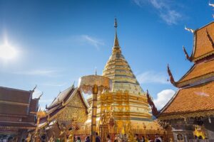 buddismo, Thailandia, tempio, Wat Phrathat Doi Suthep