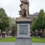statua, rembrandt, amsterdam
