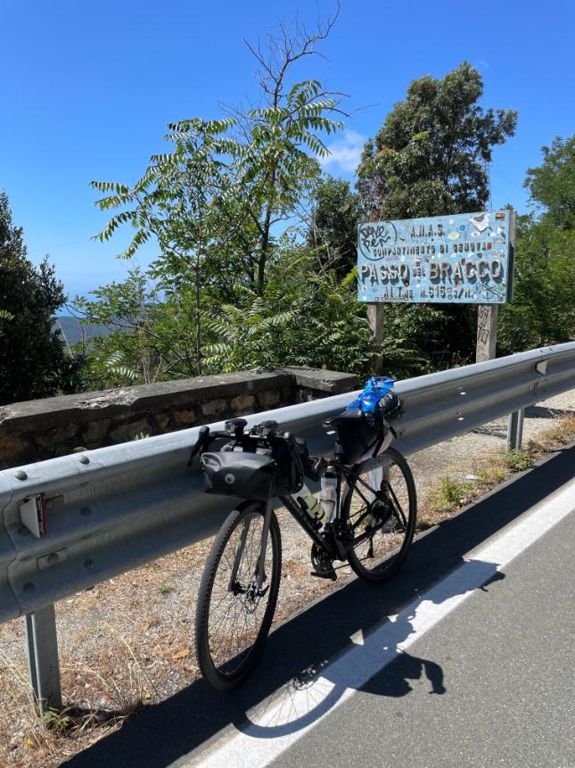 viaggio in bicicletta in Liguria, passo del Bracco