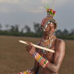 Maasai, ragazzo, africano