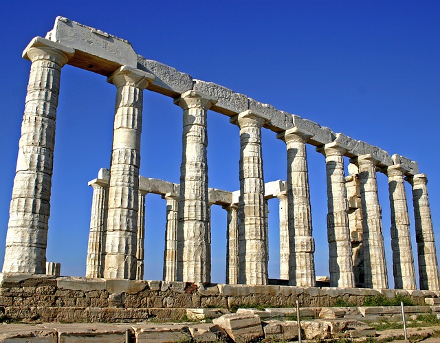 Il Tempio di Poseidone a Capo Sunio, Grecia